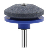 6 PCS Grinding Stone Industrial Electric Sharpener Mower Grinding Tool Wear Resistant Grinding Head, Plastic Blue, Plastic Black, Plastic Cyan, Plastic Red, Plastic Orange, Plastic Dark Blue, Metal
