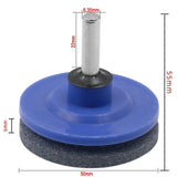 6 PCS Grinding Stone Industrial Electric Sharpener Mower Grinding Tool Wear Resistant Grinding Head, Plastic Blue, Plastic Black, Plastic Cyan, Plastic Red, Plastic Orange, Plastic Dark Blue, Metal
