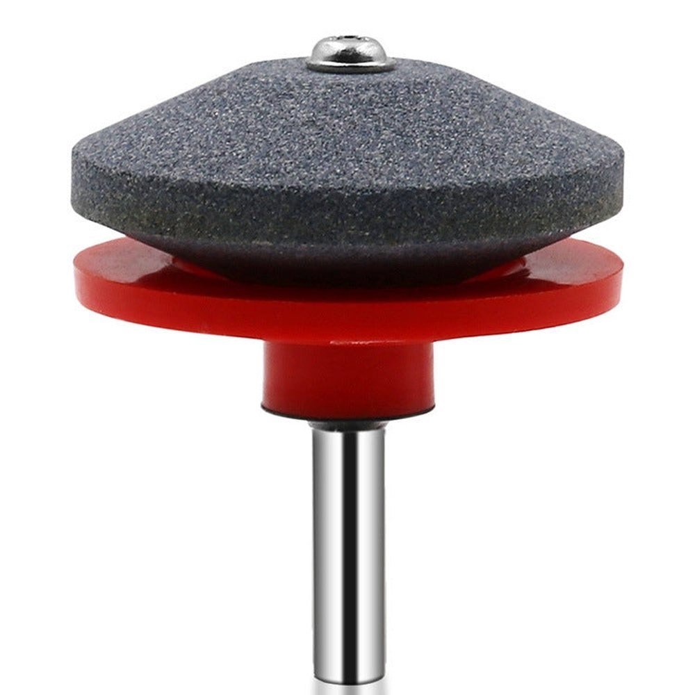 6 PCS Grinding Stone Industrial Electric Sharpener Mower Grinding Tool Wear Resistant Grinding Head, Plastic Blue, Plastic Black, Plastic Cyan, Plastic Red, Plastic Orange, Plastic Dark Blue, Metal - laboratorydeal