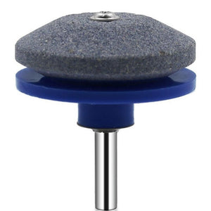 6 PCS Grinding Stone Industrial Electric Sharpener Mower Grinding Tool Wear Resistant Grinding Head, Plastic Blue, Plastic Black, Plastic Cyan, Plastic Red, Plastic Orange, Plastic Dark Blue, Metal - laboratorydeal