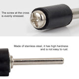6 PCS Rubber Wheel Connecting Rod Sandpaper Ring Fixing Rod, Without Sandpaper Ring, 12.7MM 3.15MM, 12.7MM 2.3MM, 6.35MM 2.3MM