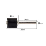 6 PCS Rubber Wheel Connecting Rod Sandpaper Ring Fixing Rod, Without Sandpaper Ring, 12.7MM 3.15MM, 12.7MM 2.3MM, 6.35MM 2.3MM