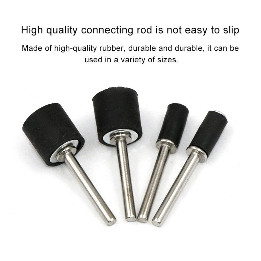 6 PCS Rubber Wheel Connecting Rod Sandpaper Ring Fixing Rod, Without Sandpaper Ring, 12.7MM 3.15MM, 12.7MM 2.3MM, 6.35MM 2.3MM - laboratorydeal