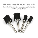 6 PCS Rubber Wheel Connecting Rod Sandpaper Ring Fixing Rod, Without Sandpaper Ring, 12.7MM 3.15MM, 12.7MM 2.3MM, 6.35MM 2.3MM