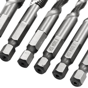 6 PCS / Set HSS Multi - Function Integrated Composite Tap Hole Tapping Chamfering, 6 PCS / Set Hole Tapping Chamfering - laboratorydeal