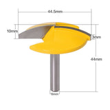 6 Shank Thin Flat-Bottom Woodworking Cutter Engraving And Trimming Machine Slotting Head, 6 Shank