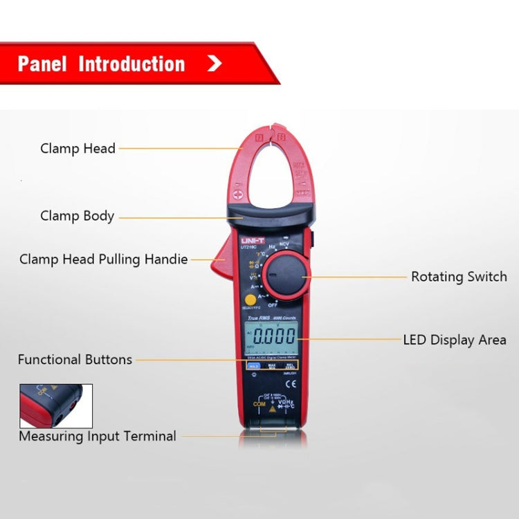 600A Digital Clamp Meter AC DC Voltage Detector, UT216A 600A, UT216B 600A, UT216C 600A laboratorydeal