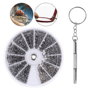 600pcs Micro Glasses Sunglasses Watch Glasses Case Crack Repair Kit Tool Kit with Screwdriver - laboratorydeal