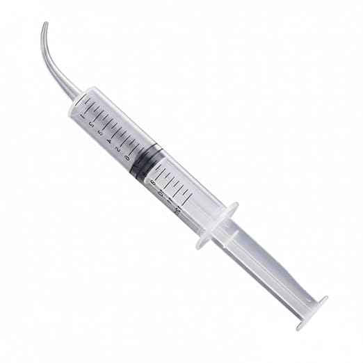 12ml Hand Feeding Syringe with Curved Tip for Pets, Leak Proof Design, 14cm Length, Transparent, for Baby Birds, Puppies, Kittens, Dogs, Cats, Hamsters, Small Animals