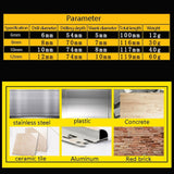 6mm Titanium-Plated King Drill Porcelain Brick Glass Brick Drill Punched Twist Triangle Drill, 6mm, 8mm, 10mm, 12mm, 6mm+8mm+10mm+12mm, 6mm+6mm+8mm+10mm+12mm