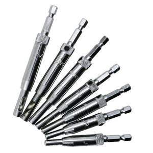7 PCS/Set Doors Self Centering Hinge Tapper Core Drill Bit Set Hole Puncher Woodworking Tools(5/64,7/64,9/64,11/64,13/64,1/4 inch,5mm), 7 PCS/Set