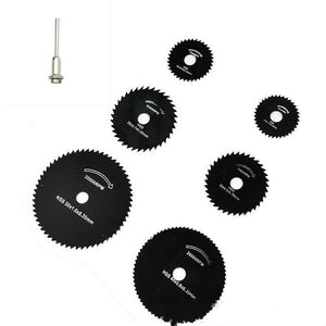 7 PCS/Set Electric Grinder Saw Blade High Speed Steel Saw Blade Woodworking Saw Blade High Speed Steel Cutting Piece, 11026, 11027 - laboratorydeal