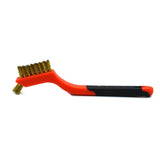 7 inch Industrial Cleaning Brush Mini Refractor Cleaning Gap Brush, Nylon Silk, Stainless Steel Wire, Copper Wire, Nylon Silk+Stainless Steel Wire+Copper Wire