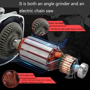700 Angle Grinder Electric Chain Saw Polishing Machine Changed Electric Saw Small Household Cutting Machine, EU Plug, 700 Angle Grinder - laboratorydeal