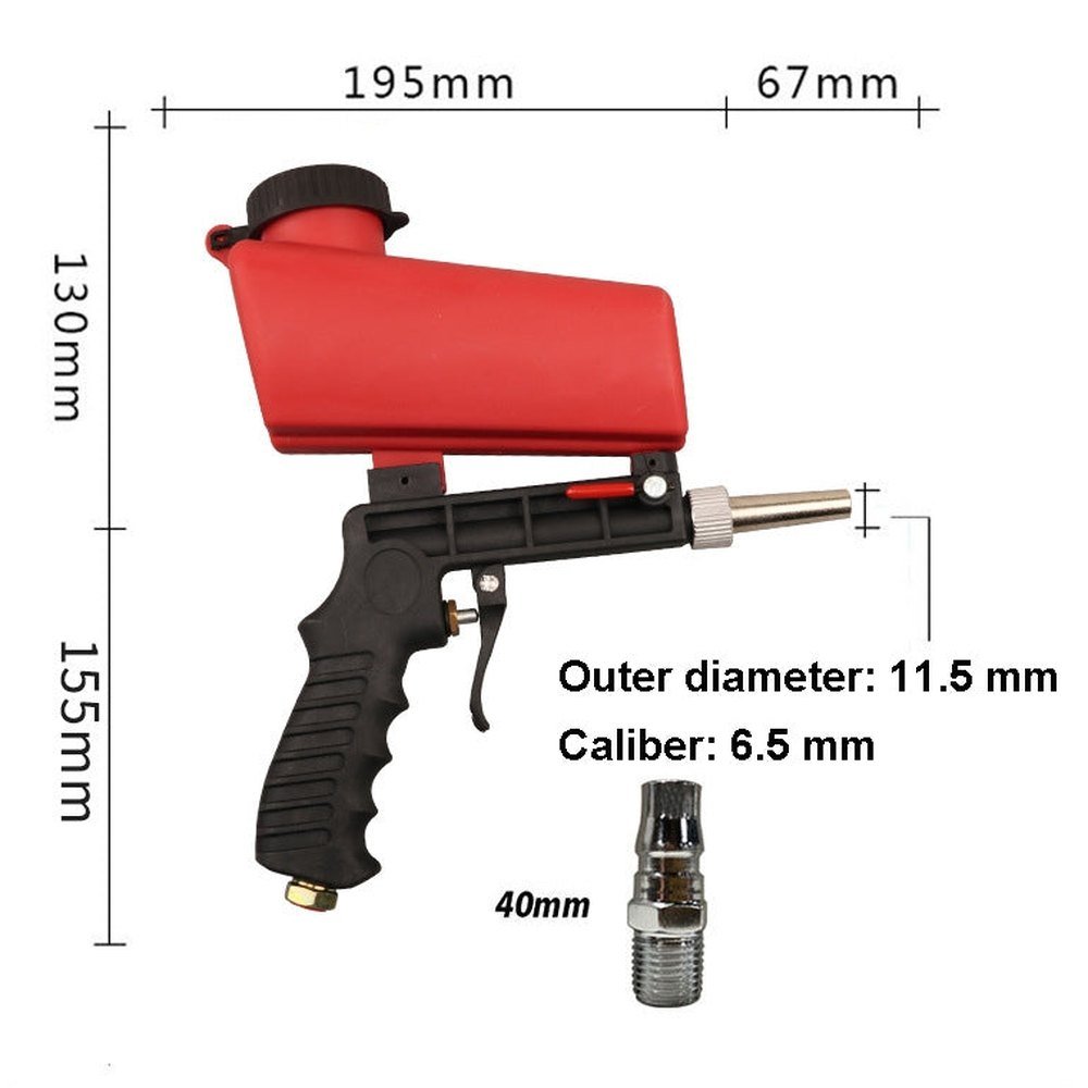 7090 Small Handheld Pneumatic Sandblasting Power Tool Accessories, Sandblasting Power Tool - laboratorydeal
