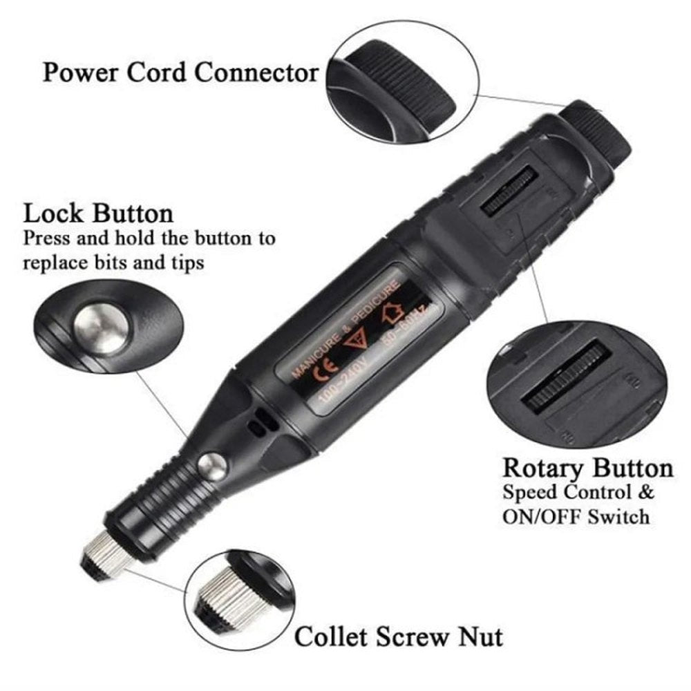 70pcs/set Mini Electric Speed Adjustable Engraving Pen Micro Electric Drill, EU Plug, US Plug - laboratorydeal