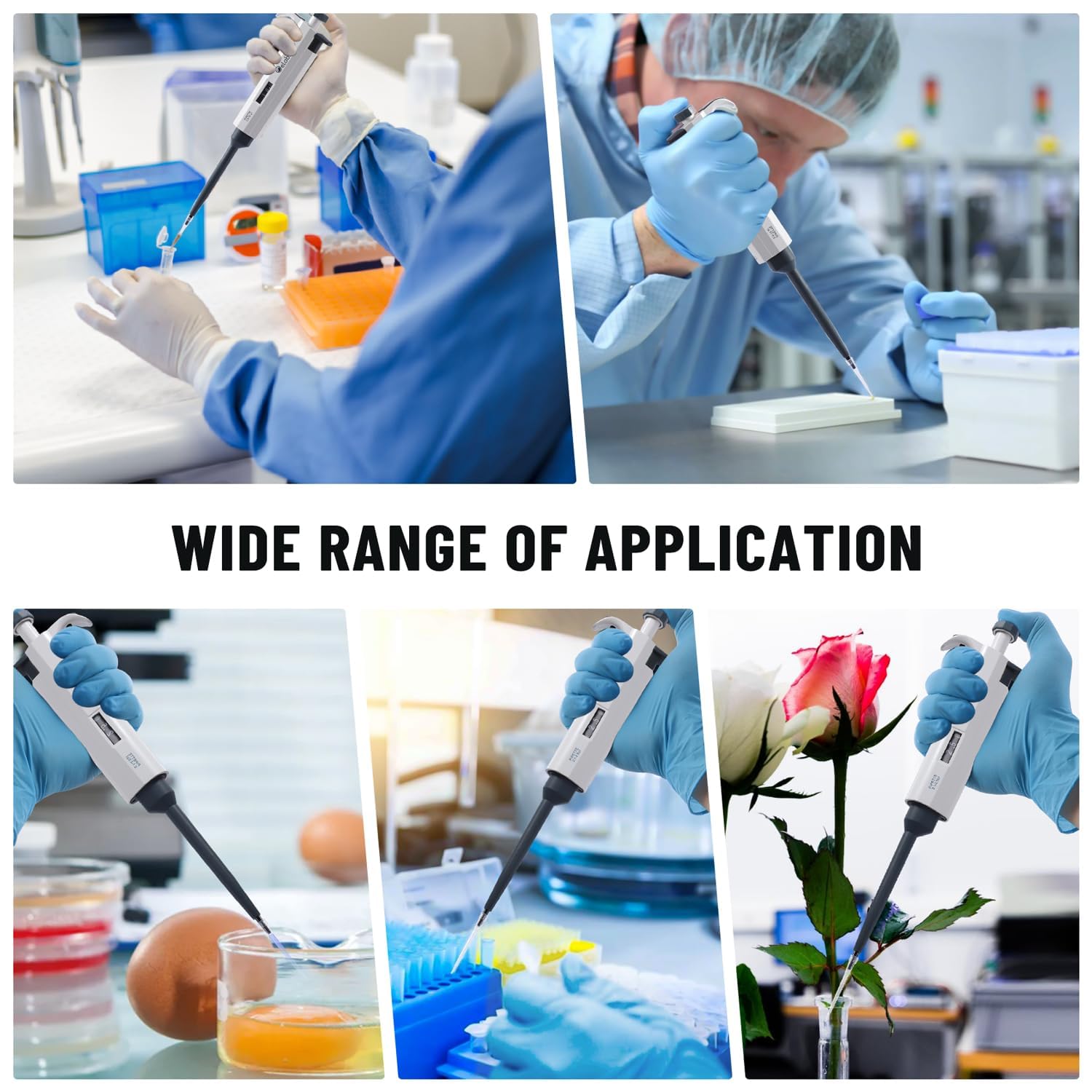 LABPRO Micropipette Volume Range 1000- 5000ul ISO Certified with Calibration Certificate & Manual LABPRO