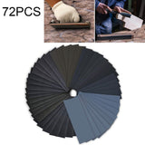 72 PCS LANHU Grit 400-3000 Wet And Dry Polishing Grinding Sandpaper，Size: 22.9 x 9.1cm, 72 PCS