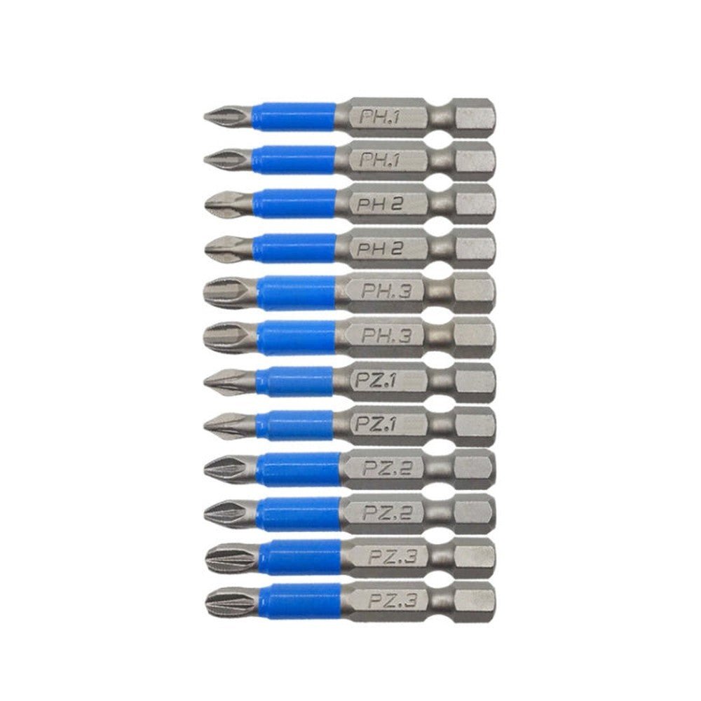 7PCS/set PH2 Strong Magnetic Hand Drill Screwdriver Mouth Anti - Slip Screwdriver Bit, 7PCS/set PH2, 6PCS/set 25mm, 7PCS/set 50mm, 12 PCS/set 50mm - laboratorydeal