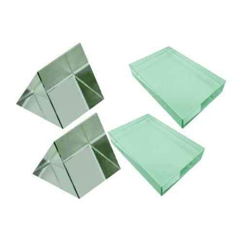Glass Slab Optical Prism Rectangular Glass 75x50x12mm Dimensions Light Refraction Optical Experiments