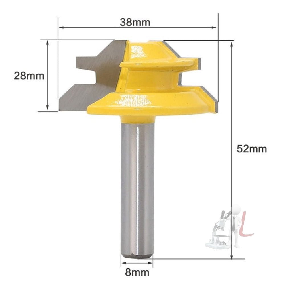 8 Handles 45 Degree Tenon And Tenon Woodworking Milling Cutter, 8 Handles 45 Degree - laboratorydeal