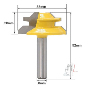 8 Handles 45 Degree Tenon And Tenon Woodworking Milling Cutter, 8 Handles 45 Degree - laboratorydeal