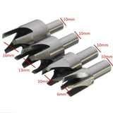 8 In 1 Carbon Steel Corkscrew Woodworking Hole Punch, 8 In 1 Corkscrew