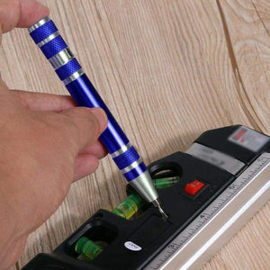 8 In 1 Multifunctional Mini Aluminum Tool Pen Screwdriver Set - laboratorydeal