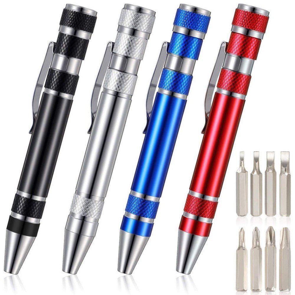 8 In 1 Multifunctional Mini Aluminum Tool Pen Screwdriver Set - laboratorydeal