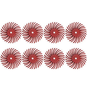 8 PCS Ivory Fruit Polishing Head Bloody Lotus Wood Carving Nuclear Carving Slit Grinding Head, 80 Grit, 120 Grit, 220 Grit, 320 Grit, 400 Grit, 600 Grit, 1000 Grit - laboratorydeal