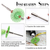 8 PCS Ivory Fruit Polishing Head Bloody Lotus Wood Carving  Nuclear Carving Slit Grinding Head, 80 Grit, 120 Grit, 220 Grit, 320 Grit, 400 Grit, 600 Grit, 1000 Grit