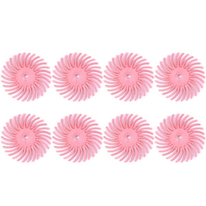 8 PCS Ivory Fruit Polishing Head Bloody Lotus Wood Carving Nuclear Carving Slit Grinding Head, 80 Grit, 120 Grit, 220 Grit, 320 Grit, 400 Grit, 600 Grit, 1000 Grit - laboratorydeal