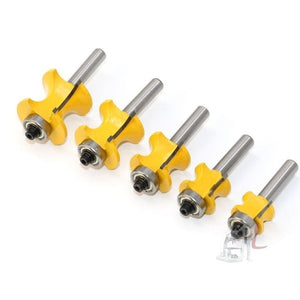 8 - Shank Bearing Positive Semicircular Cutter Engraving Machine Woodworking Cutter, No. 1, No. 2, No. 3, No. 4, No. 5, 5 PCS/Set - laboratorydeal