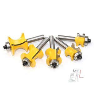 8 - Shank Bearing Positive Semicircular Cutter Engraving Machine Woodworking Cutter, No. 1, No. 2, No. 3, No. 4, No. 5, 5 PCS/Set - laboratorydeal