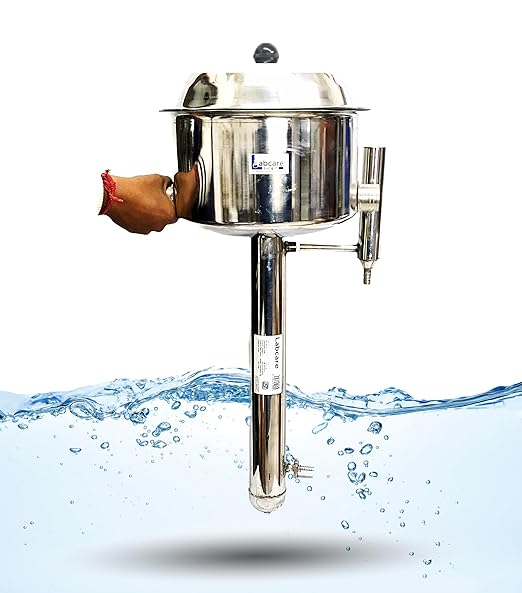 Water Distillation Unit, 7 Litres, Double Element, Stainless Steel, for Laboratory, Medical Grade