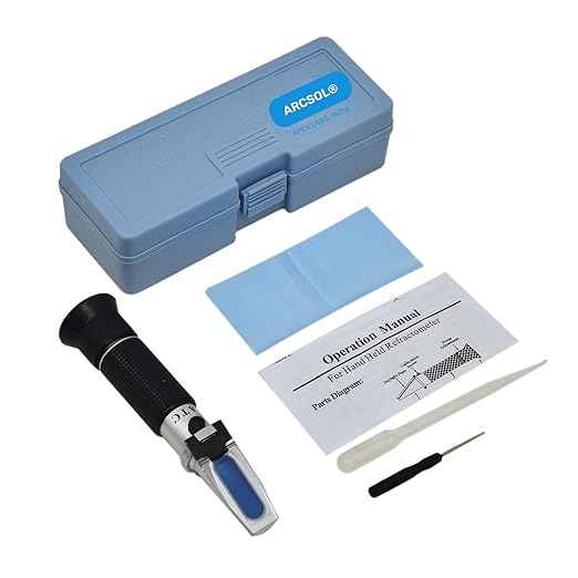 Erma Make -Hand Refractometer With Atc, Range 0-55% Brix With 0.2% Division, For Wine, Brandy, Beer, Fruits, Cutting Liquid