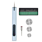 A288 Electric Grinding Machine Small Handheld Carving Pen, Style:, Gray, Black, White, Blue, Gray+Saw Blade+Grinding Head, Black+Saw Blade+Grinding Head, White+Saw Blade+Grinding Head, Blue+Saw Blade+Grinding Head
