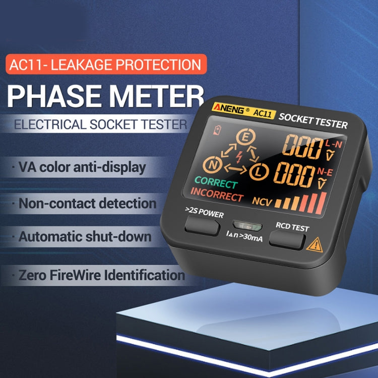 ANENG AC11 Multifunctional Digital Display Socket Tester Electrical Ground Wire Tester laboratorydeal