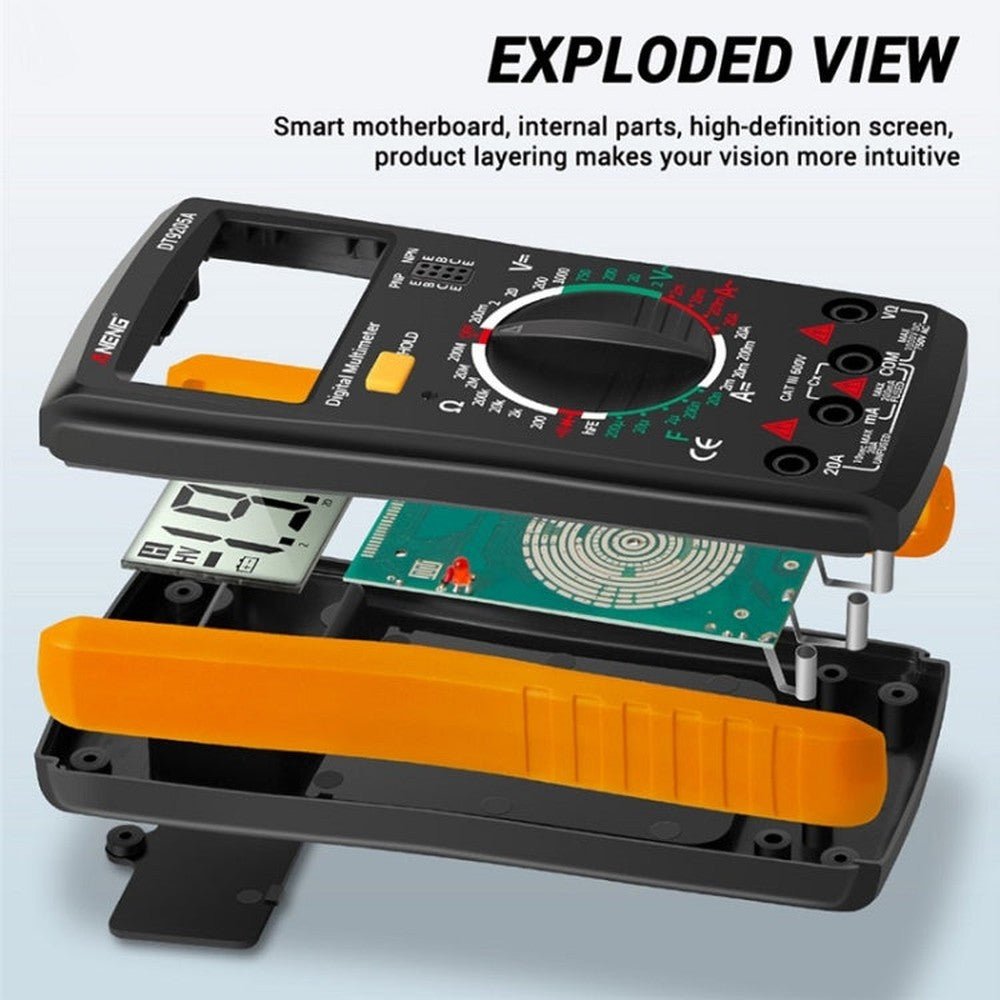 ANENG Automatic High - Precision Intelligent Digital Multimeter, DT9205A HOLD Key - laboratorydeal