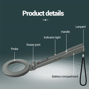 ANENG  DM3004 Handheld Metal Detector High-Precision Sensitivity Station Airport Detection Scanning Detector, Without  Battery