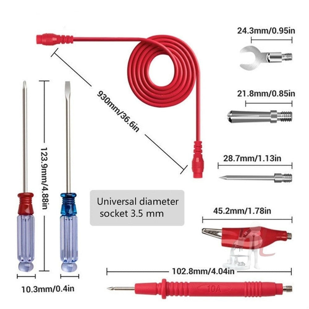 ANENG PT1020+ Multimeter Table Pen Multifunctional Interchangeable Needle Table Pen Electronic Repair Tool Kits, 18 in 1