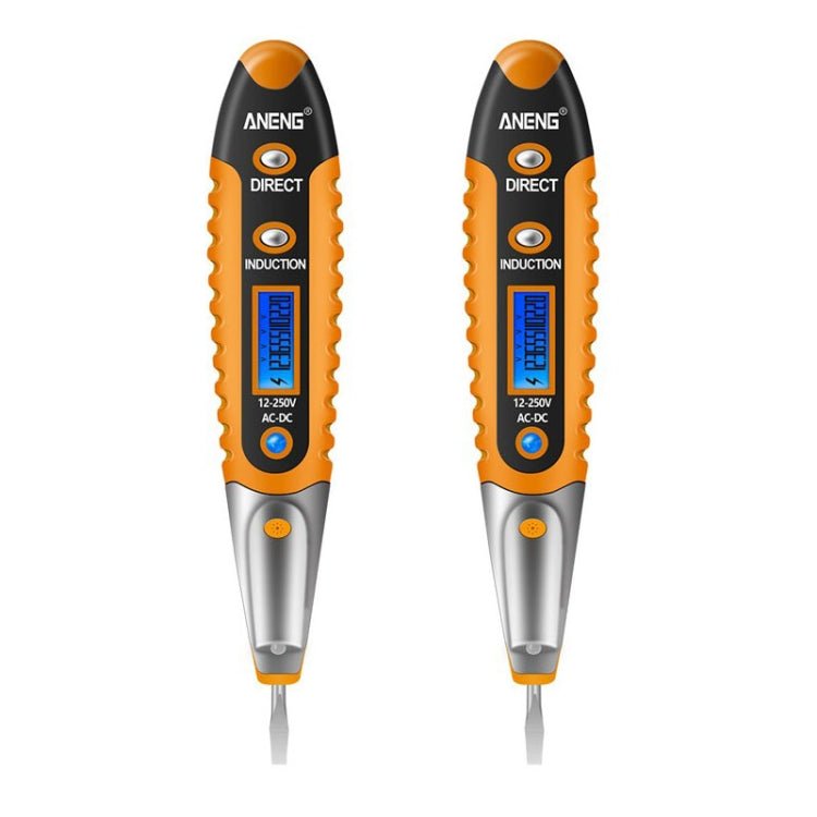 ANENG VD700 2pcs Sound and Light Alarm Non - contact Digital Display Sensor Multi - function Test Pen, Digital Display Pen (Yellow Green), Digital Display Pen (Black Yellow), Digital Display Pen (Black Red) - laboratorydeal