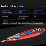 ANENG VD700 2pcs Sound and Light Alarm Non-contact Digital Display Sensor Multi-function Test Pen, Digital Display Pen (Black Red), Digital Display Pen (Yellow Green), Digital Display Pen (Black Yellow)
