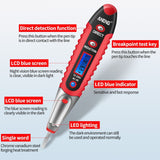 ANENG VD700 2pcs Sound and Light Alarm Non-contact Digital Display Sensor Multi-function Test Pen, Digital Display Pen (Black Red), Digital Display Pen (Yellow Green), Digital Display Pen (Black Yellow)