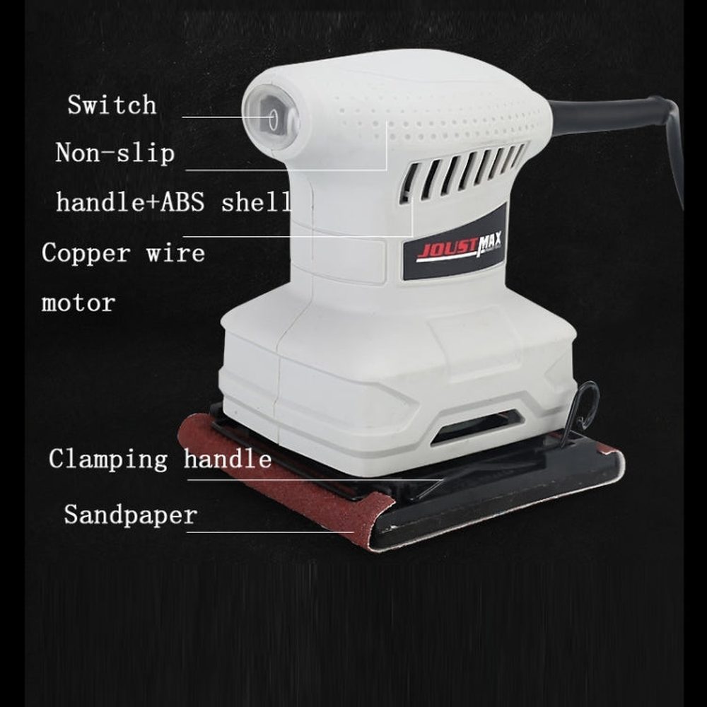 AOTUO Electric Sandpaper Machine Wall Sanding Polishing Machine Electric Tools, EU Plug, JST61101 Square - laboratorydeal