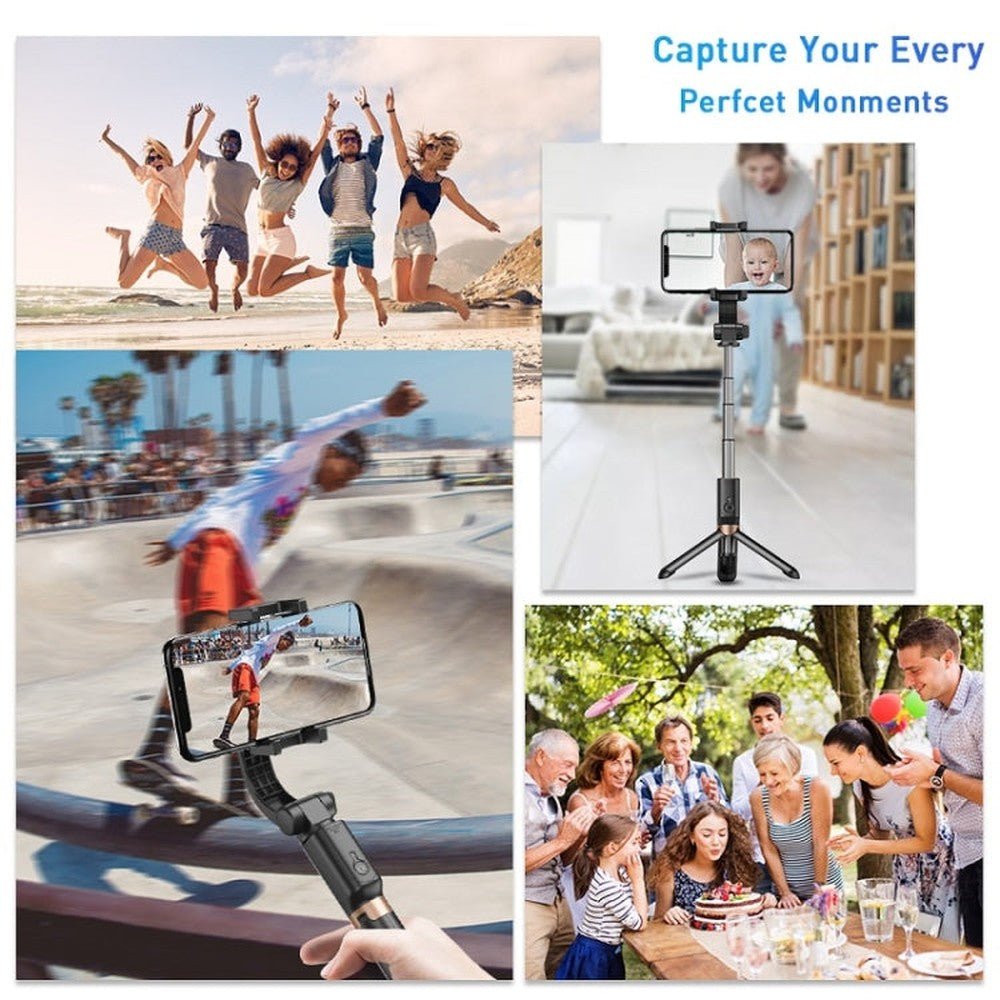 APEXEL APL - D6 Live Video Multifunctional Mobile Phone Gimbal Stabilizer Selfie Stick, APL - D6 - laboratorydeal