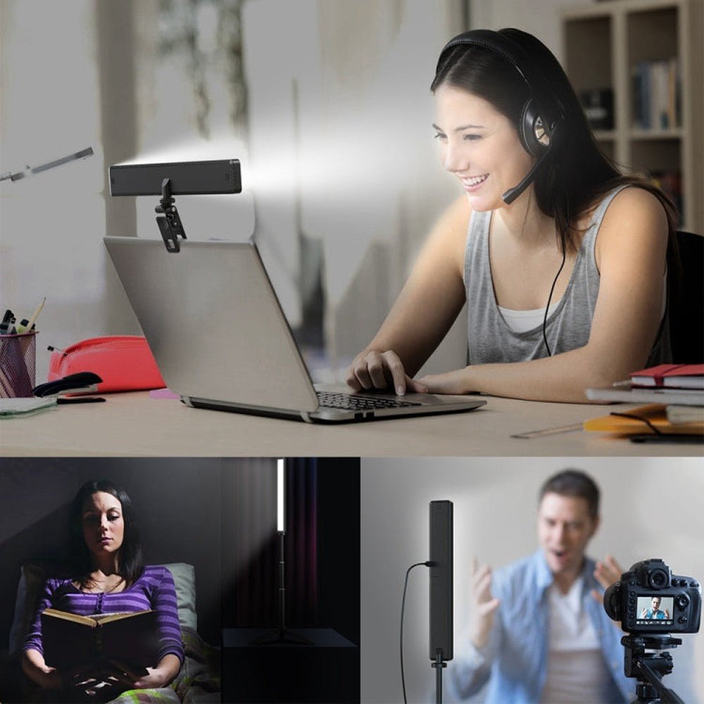 APEXEL APL - FL06 Portable Square Strip Live Video Conferencing Fill Light, APL - FL06 - laboratorydeal