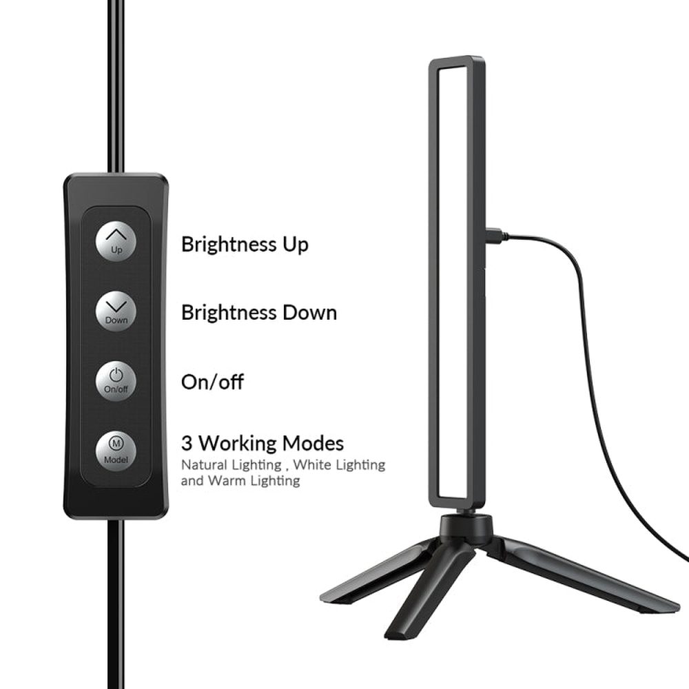 APEXEL APL - FL06 Portable Square Strip Live Video Conferencing Fill Light, APL - FL06 - laboratorydeal