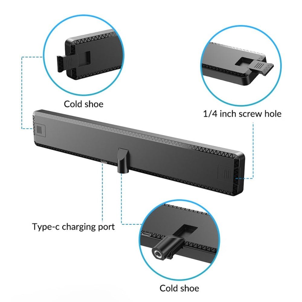 APEXEL APL - FL06 Portable Square Strip Live Video Conferencing Fill Light, APL - FL06 - laboratorydeal