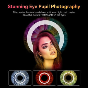APEXEL APL - FL26 Jewelry Food Still Life Tri - color 9 - speed Slim Ring Macro Photography Fill Light, APL - FL26 - laboratorydeal